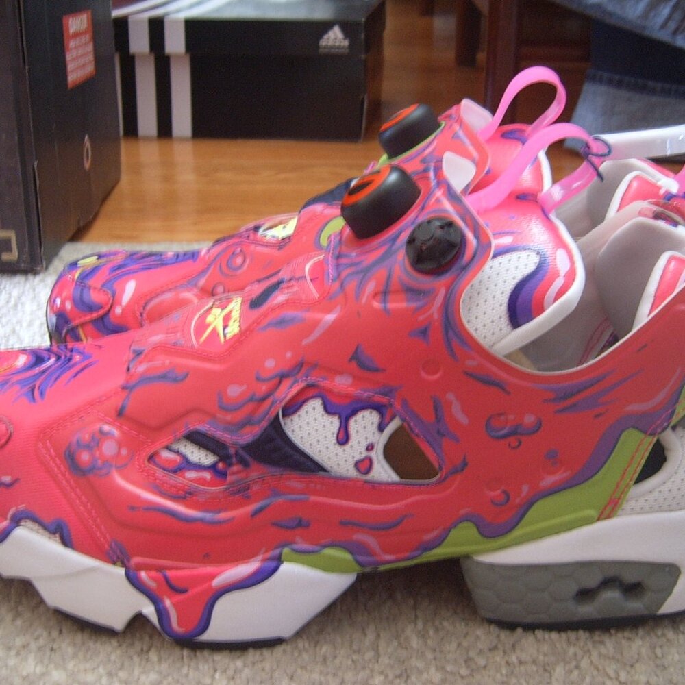 Reebok Ghostbusters x InstaPump Fury Psychomagnotheric Slime Shoes NwB